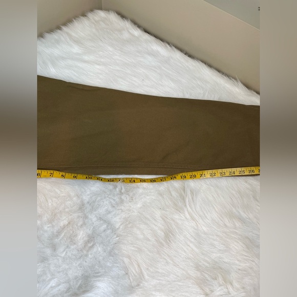 Oak and Fort Twill Pleated Barrel leg Olive Brown Pants - Picture 7 of 10